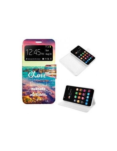Funda libro soporte TPU ZTE Blade V7 diseño Beach