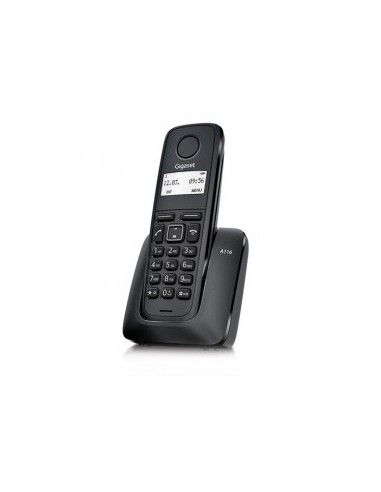 TELEFONO FIJO INALAMBRICO DECT GIGASET A116 NEGRO