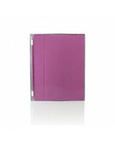 Funda tapa inteligente enganche aluminio magnético Apple iPad 2 / 3 / 4 rosa