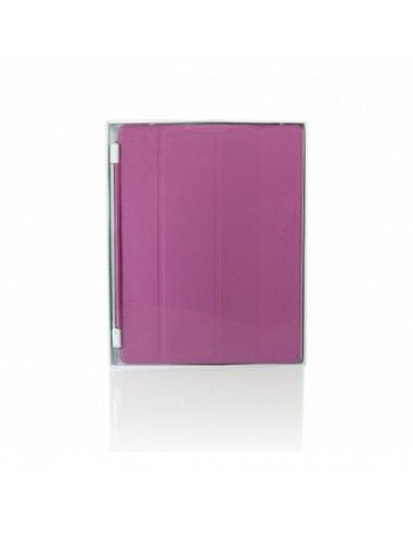 Funda tapa inteligente enganche aluminio magnético Apple iPad 2 / 3 / 4 rosa