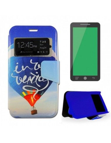Funda libro soporte TPU Samsung J120f Galaxy J1 (2016) diseño Globo