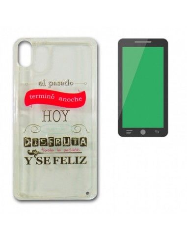Carcasa TPU transparente BQ Aquaris M5 diseño Frases Hoy
