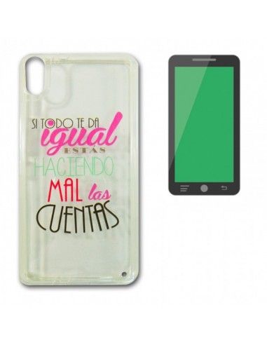 Carcasa TPU transparente BQ Aquaris M5 diseño Frases Cuentas