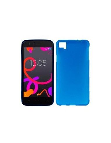 Funda gel TPU BQ Aquaris M4.5 / A4.5 azul