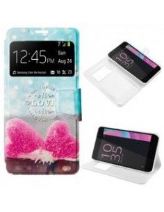 FUNDA LIBRO TPU DISEÑO SONY XPERIA E5 LOVE