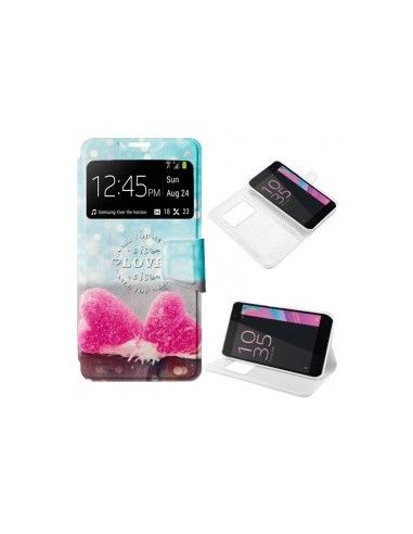 FUNDA LIBRO TPU DISEÑO SONY XPERIA E5 LOVE