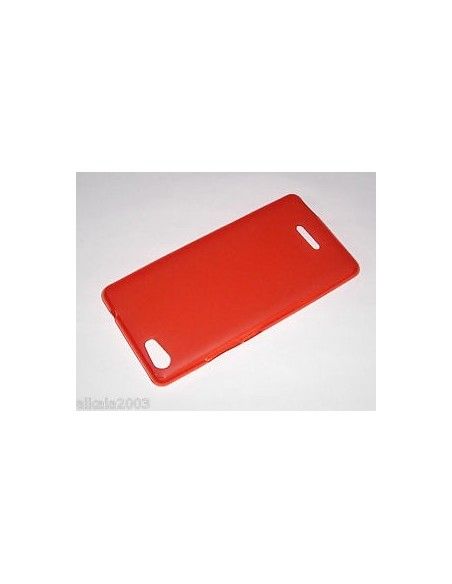 Funda gel TPU mate Wiko Fever roja