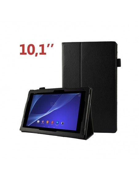 Funda soporte Sony Xperia Z2 Tablet 10,1'' polipiel negra