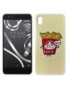 Carcasa TPU BQ Aquaris X5 diseño Chips