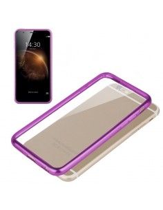 Carcasa TPU Huawei G8 / GX8 borde metalizado rosa