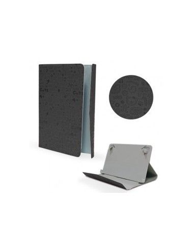 Funda soporte universal tablets 9'' pulgadas diseño Drawing negra