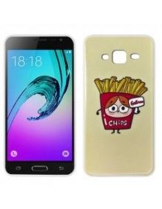 Carcasa TPU Samsung J300 / J320 Galaxy J3 (2016) diseño Chips
