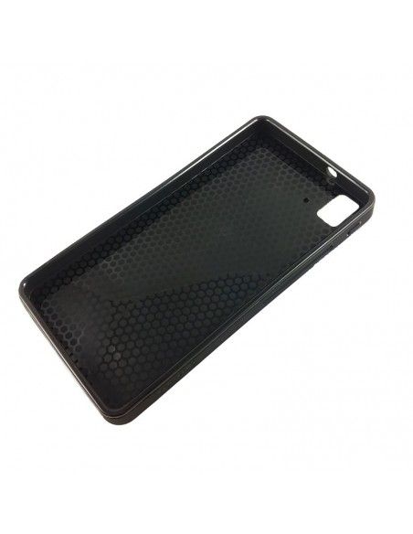 Carcasa aluminio cama TPU BQ Aquaris E5 HD / E5 4G / E5s negra