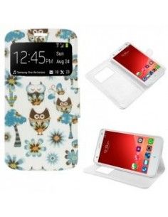 Funda libro soporte TPU ZTE Blade S6 diseño Búhos