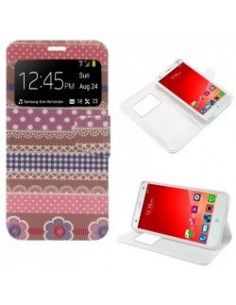 Funda libro soporte TPU ZTE Blade S6 diseño Retales