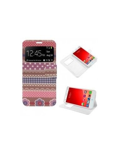 Funda libro soporte TPU ZTE Blade S6 diseño Retales