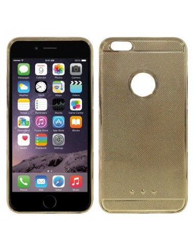 Carcasa TPU efecto metal iPhone 6 Plus / 6s Plus dorada
