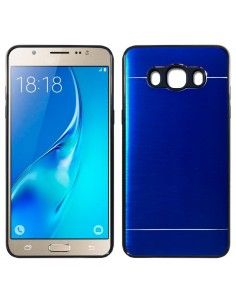 Carcasa aluminio cama TPU Samsung J510 Galaxy J5 (2016) azul