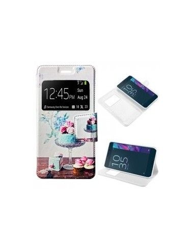 FUNDA LIBRO CARCASA DISEÑO SONY XPERIA XZ CAKE