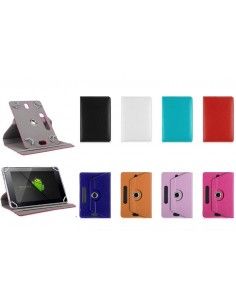 Funda soporte giratorio universal tablets 9'' pulgadas polipiel negra 2