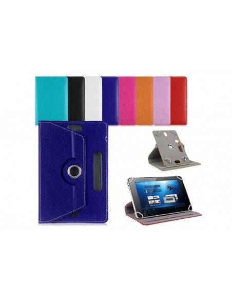 Funda soporte giratorio universal tablets 9'' pulgadas Azul