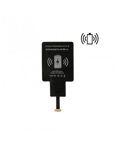 ADAPTADOR CONECTOR MICROUSB PARA CARGADOR INALAMBRICO QI
