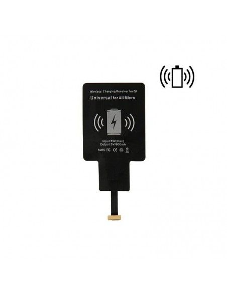 ADAPTADOR CONECTOR MICROUSB PARA CARGADOR INALAMBRICO QI
