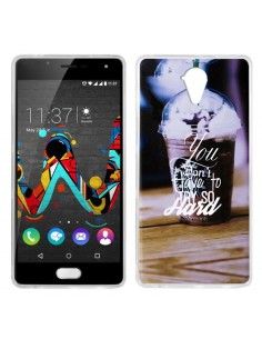 Carcasa TPU Wiko U Feel diseño Coffee