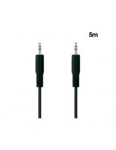 Cable auxilar audio Premium doble Jack 3,5 mm 5 metros