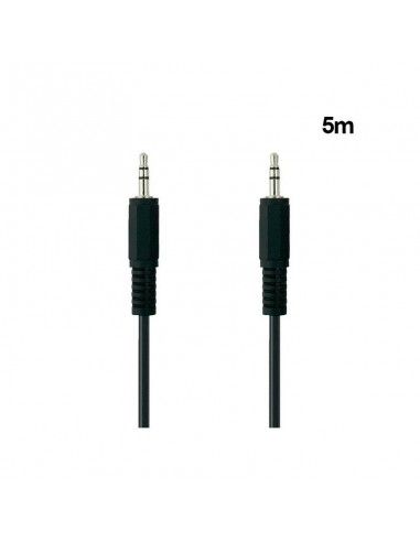 Cable auxilar audio Premium doble Jack 3,5 mm 5 metros