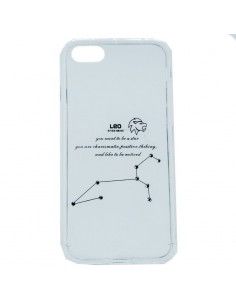 Carcasa TPU reforzado iPhone 7 / 8 / SE (2020) transparente mate diseño Zodiaco Leo