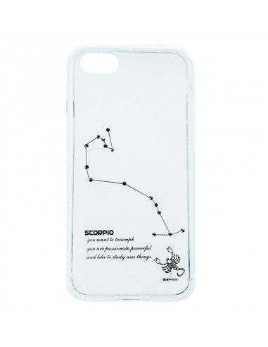 Carcasa TPU reforzado iPhone 7 / 8 / SE (2020) transparente mate diseño Zodiaco Escorpio
