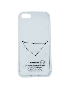 Carcasa TPU reforzado iPhone 7 / 8 / SE (2020) transparente mate diseño Zodiaco Capricornio