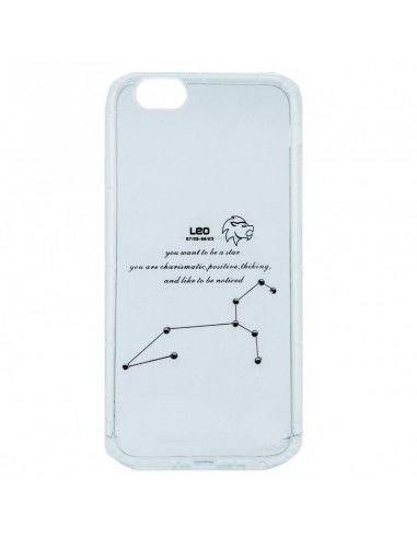 Carcasa TPU reforzado iPhone 6 / 6s transparente mate diseño Zodiaco Leo