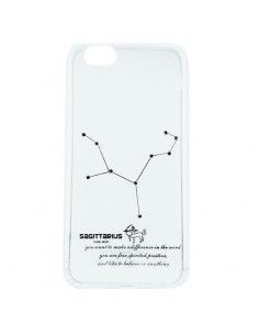 Carcasa TPU reforzado iPhone 6 / 6s transparente mate diseño Zodiaco Sagitario