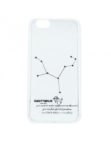 Carcasa TPU reforzado iPhone 6 / 6s transparente mate diseño Zodiaco Sagitario