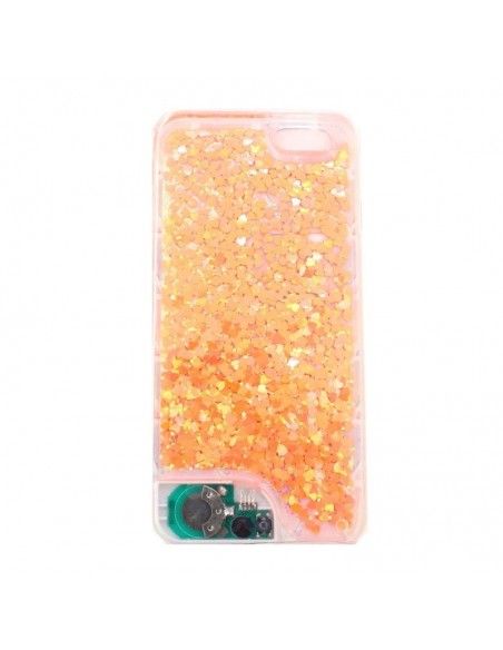 Carcasa TPU agua purpurina iPhone 6/6S con luz LED diseño Triángulos