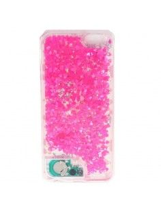 Carcasa TPU agua purpurina iPhone 6/6S con luz LED diseño Love 2