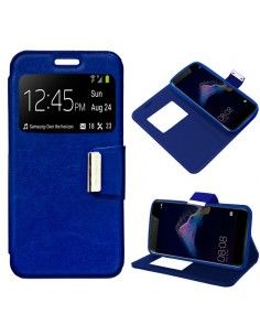 Funda libro soporte TPU Huawei P8 Lite (2017) azul