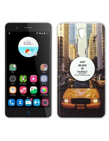 Carcasa TPU ZTE Blade A510 diseño Taxi