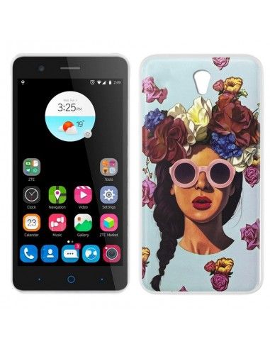 Carcasa TPU ZTE Blade A510 diseño Girl