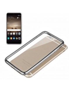 Carcasa TPU Huawei Mate 9 borde metalizado plata