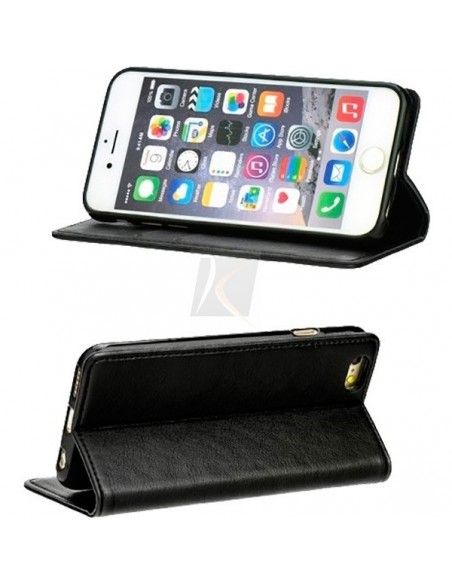 Funda libro soporte TPU iPhone 7 / 8 / SE (2020) negra