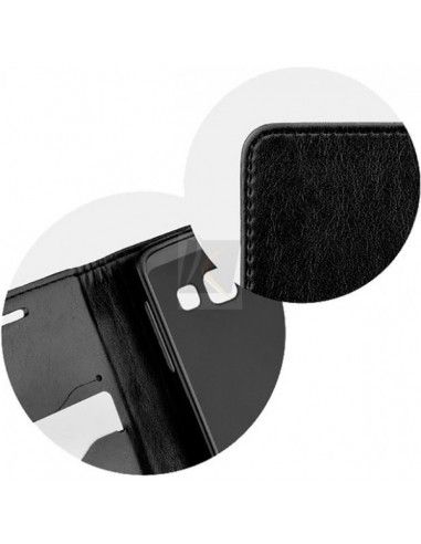 Funda libro soporte TPU iPhone 7 / 8 / SE (2020) negra