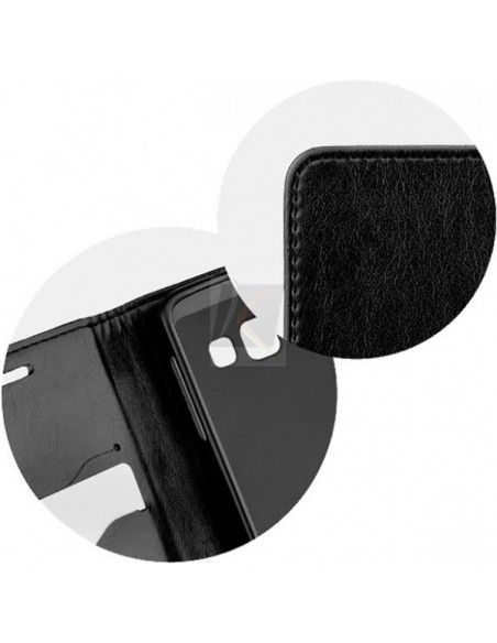 Funda libro soporte TPU iPhone 7 / 8 / SE (2020) negra