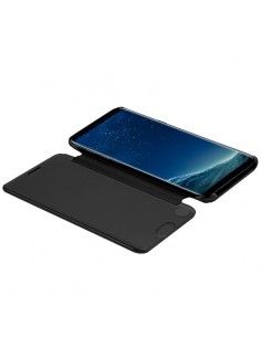 Funda libro soporte Samsung G955 Galaxy S8 Plus Clear View negra 2
