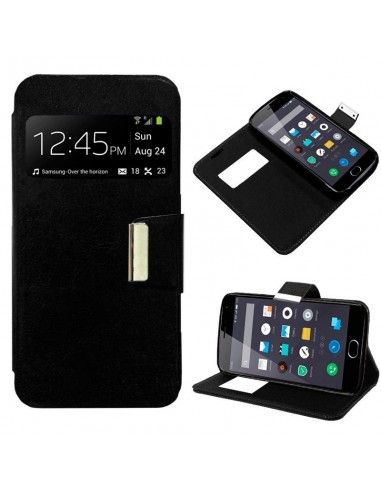 Funda libro soporte TPU Meizu M2 / M2 Mini negra