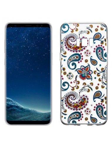 Carcasa TPU transparente Samsung G950 Galaxy S8 diseño Flores