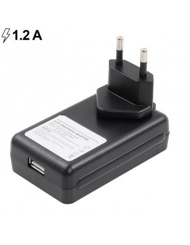 Cargador red universal externo de baterías con pantalla LCD + puerto USB