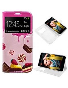 Funda libro soporte TPU Huawei P10 Lite diseño Dulces